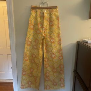 Zara - the marine straight - floral jean!!